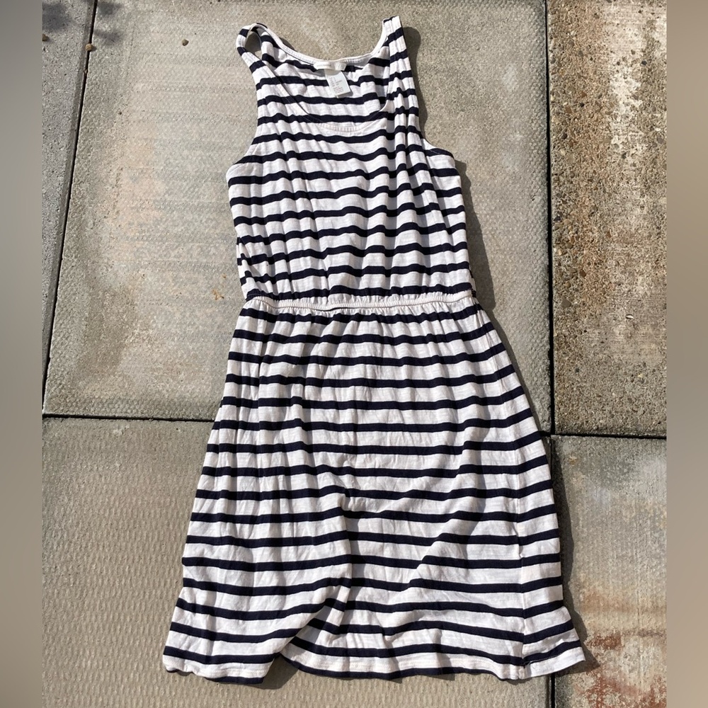 H&M Navy Striped Dress
